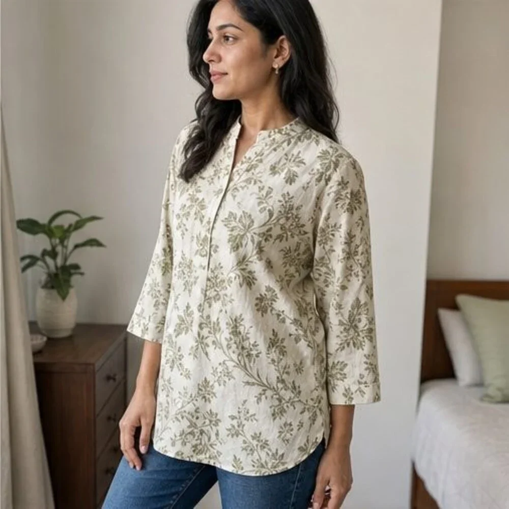 Blush Pleated Blouse